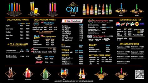 chill top edsa pasay rotonda menu|Menu at Chill Top pub & bar, Pasay .